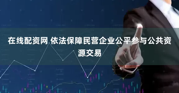 在线配资网 依法保障民营企业公平参与公共资源交易